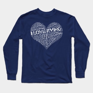 I Love RVing Distressed Camping T shirt Long Sleeve T-Shirt